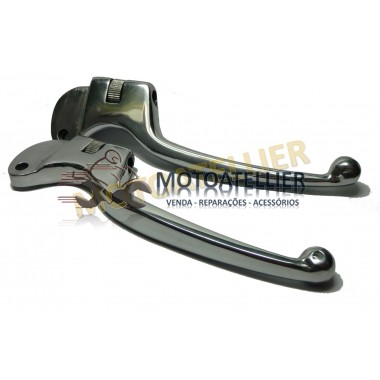 Manetes Alumínio Com Afinação Vespa 50-200 